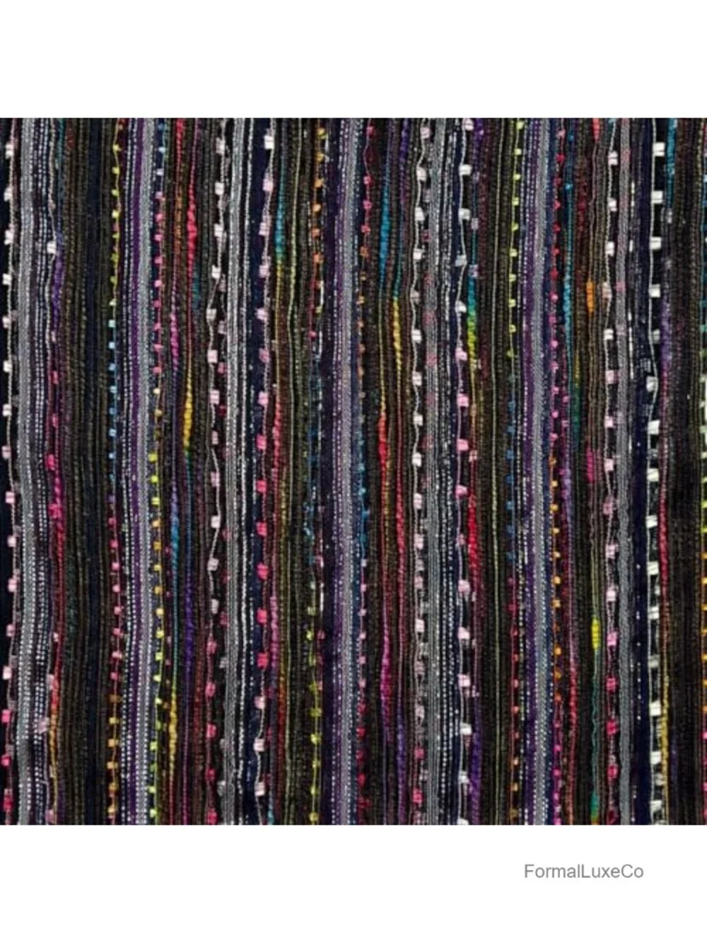 Lightweight Woven Scarf/Shawl, Rayon Blend, 70in Long, Fringe Trim